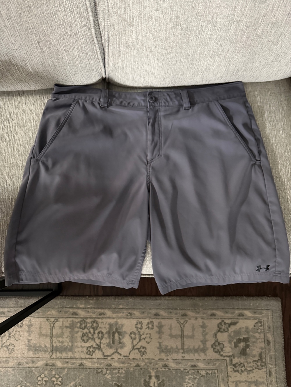 Under Armour Men’s Charcoal Performance Flat Front Shorts
